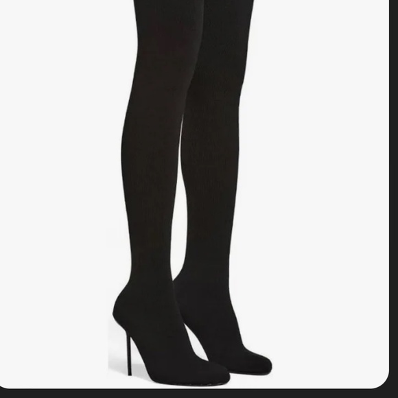 Balenciaga Anatomic Over the Knee Heeled Boot - Picture 14 of 16